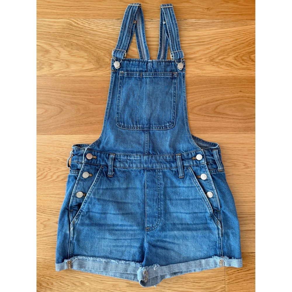 Madewell Sz SM Adirondack Short Overalls in Denville Wash Style #K9376